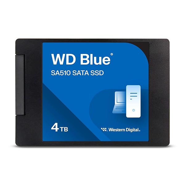 Western Digital Blue 2.5" 4TB SATA III 3D NAND Internal Solid State Drive (SSD) WDS400T2B0A